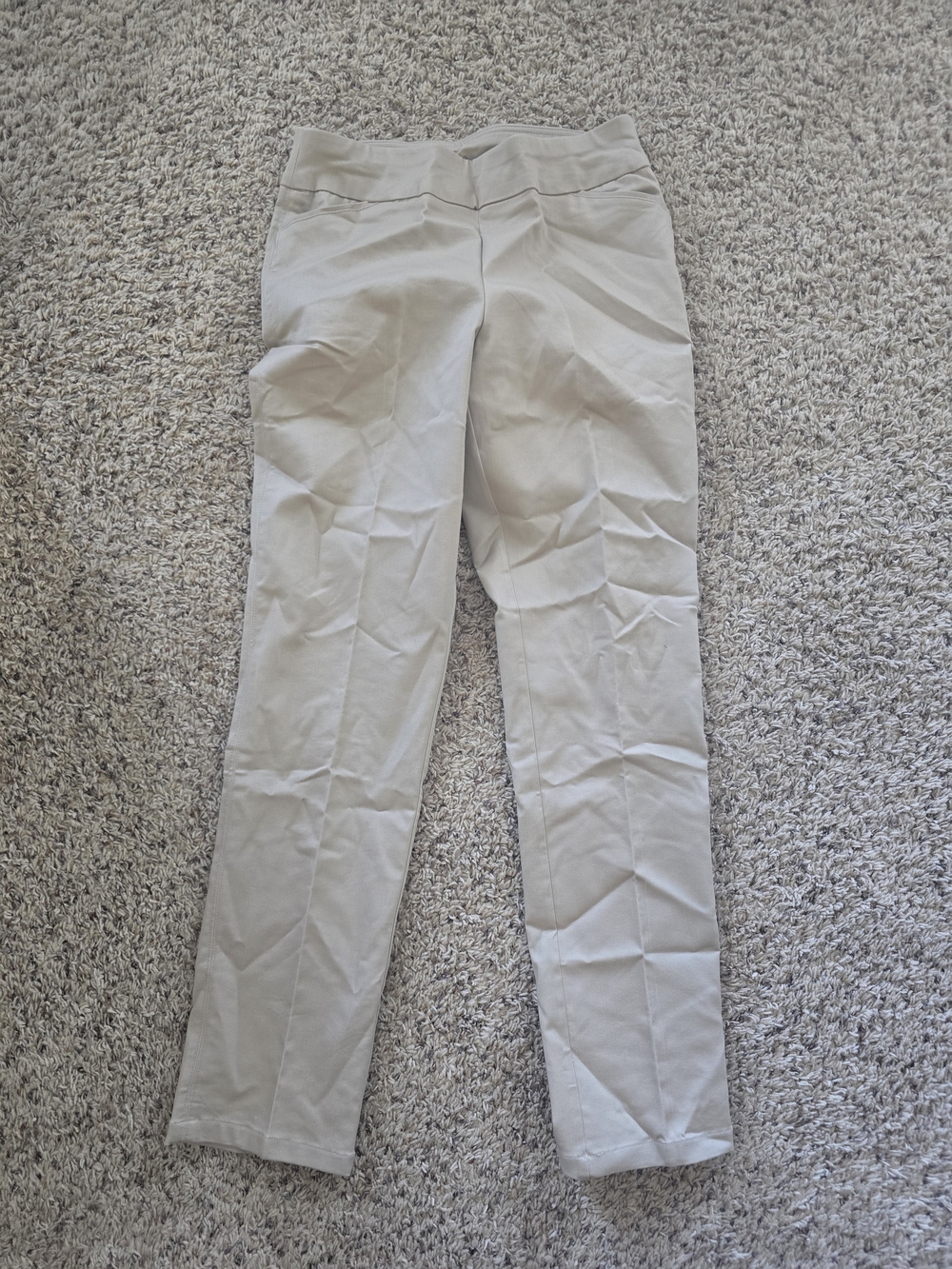 croft & barrow Beige Womens Straight-Leg Pants Size 10